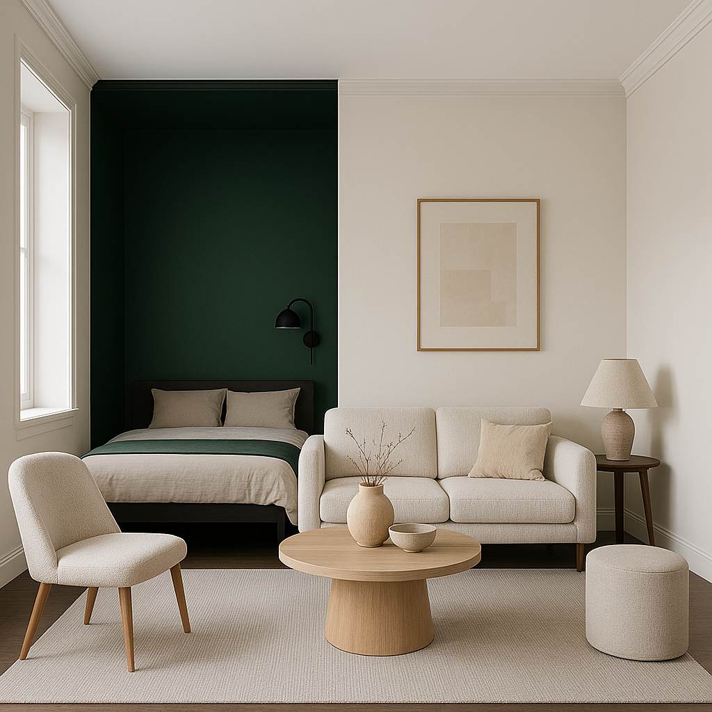 color zoned small apartment