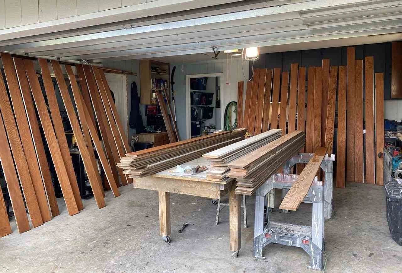 reclaimed wood for wood feature wall